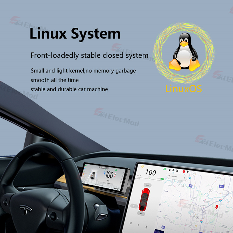 ElecMod 8.8-Inch Touch Screen Instrument Cluster for Tesla Model 3/Y