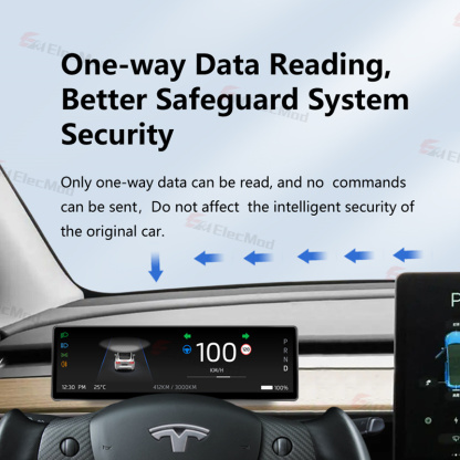 ElecMod 8.8-Inch Touch Screen Instrument Cluster for Tesla Model 3/Y