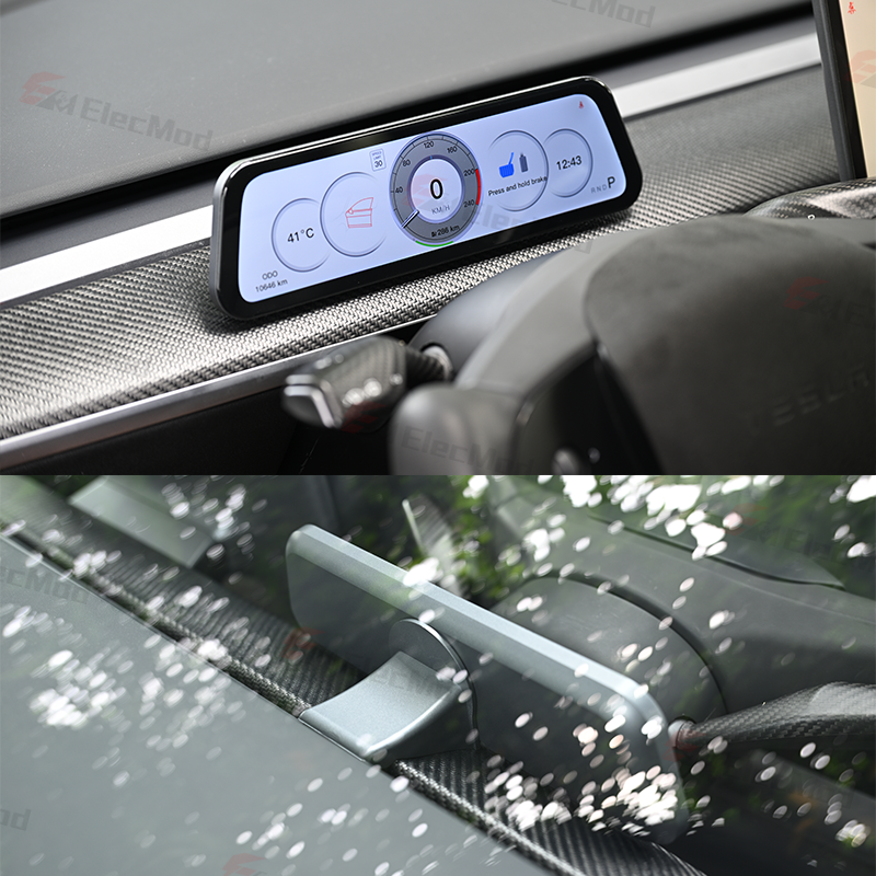 ElecMod 9.6-inch CarPlay Instrument Cluster For Model 3/Y / Model 3 Highland