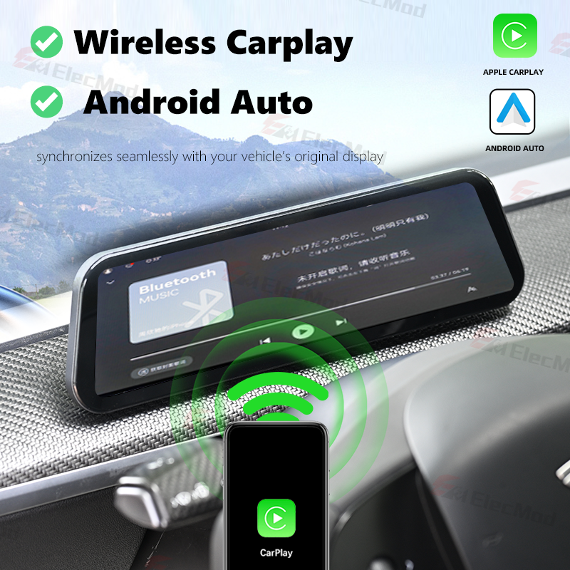 ElecMod 9.6-inch CarPlay Instrument Cluster For Model 3/Y / Model 3 Highland