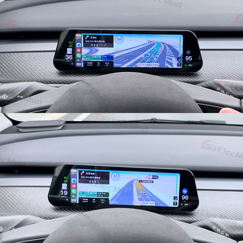 ElecMod 9.6-inch CarPlay Instrument Cluster For Model 3/Y / Model 3 Highland