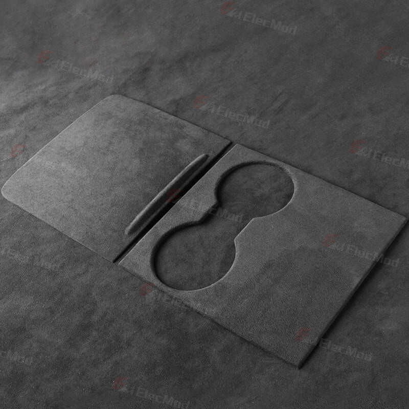 ElecMod Alcantara Center Console Trim Cover For Tesla Model 3/Y