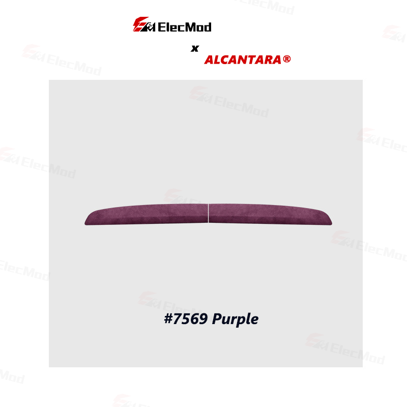 ElecMod Alcantara Dash Cap Trim Cover For Tesla Model 3 Highland