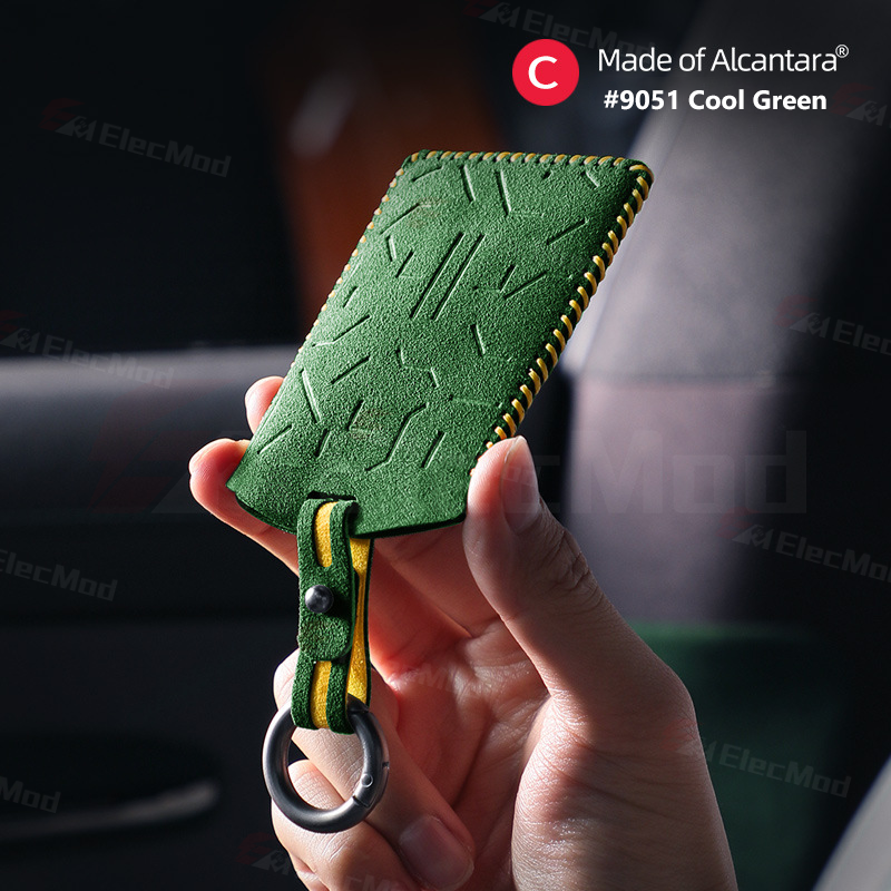 ElecMod Alcantara Key Card Holder for Tesla S3XY