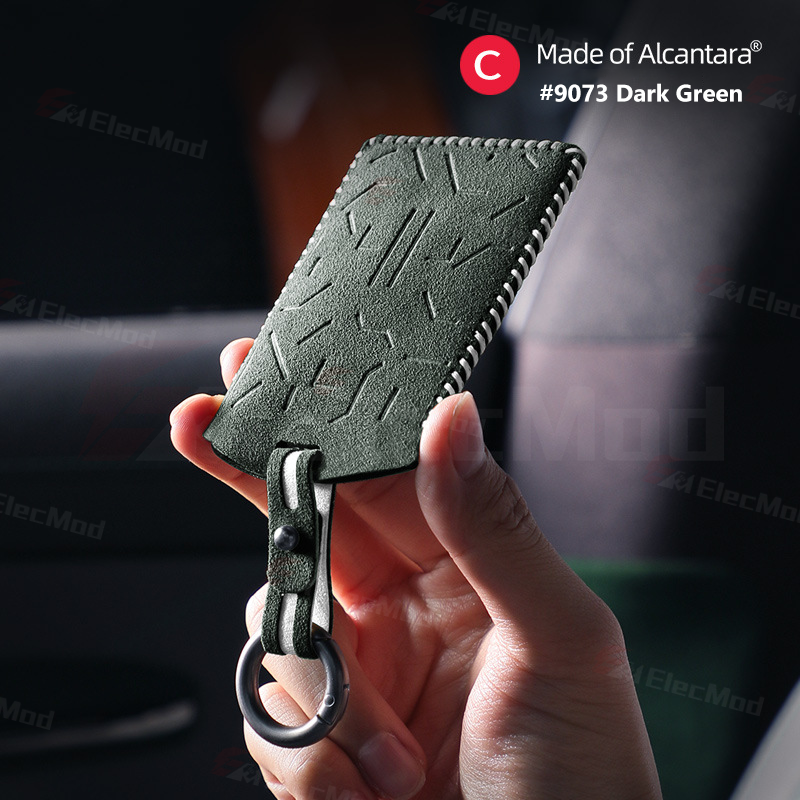 ElecMod Alcantara Key Card Holder for Tesla S3XY