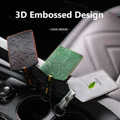 ElecMod Alcantara Key Card Holder for Tesla S3XY