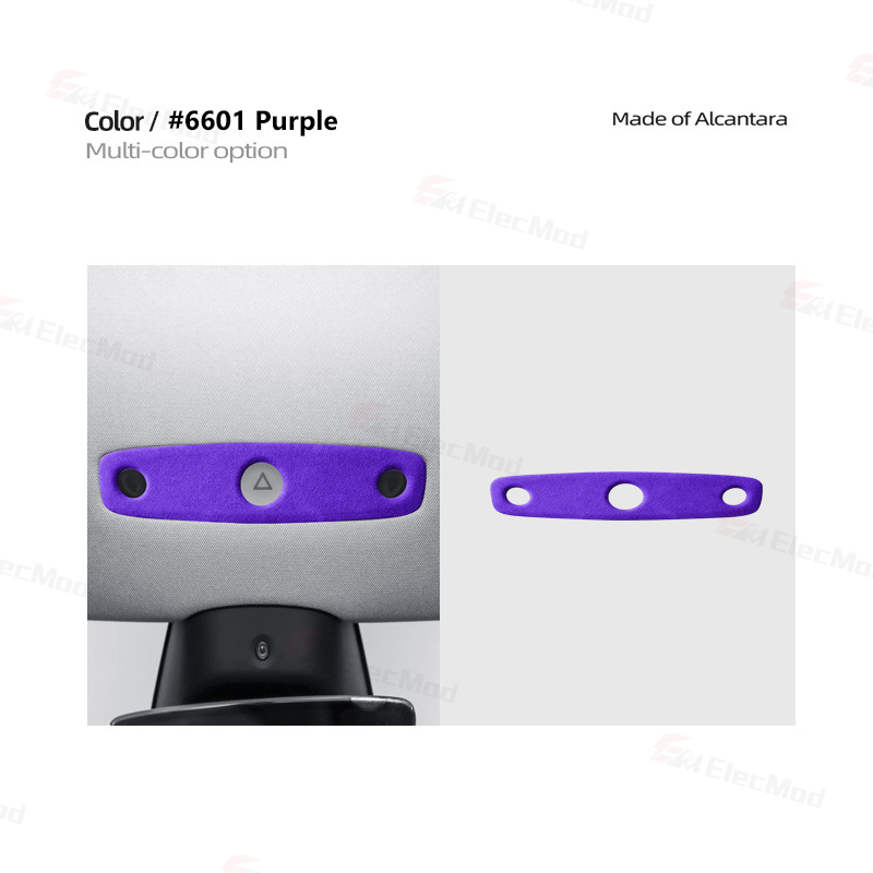 ElecMod Alcantara Reading Light Trim Cover For Tesla Model 3 Highland