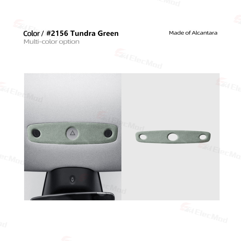 ElecMod Alcantara Reading Light Trim Cover For Tesla Model 3 Highland