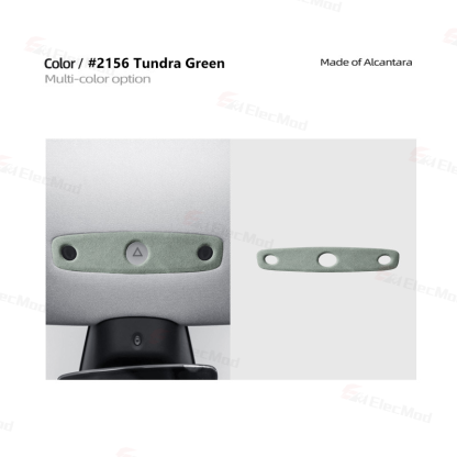 ElecMod Alcantara Reading Light Trim Cover For Tesla Model 3 Highland