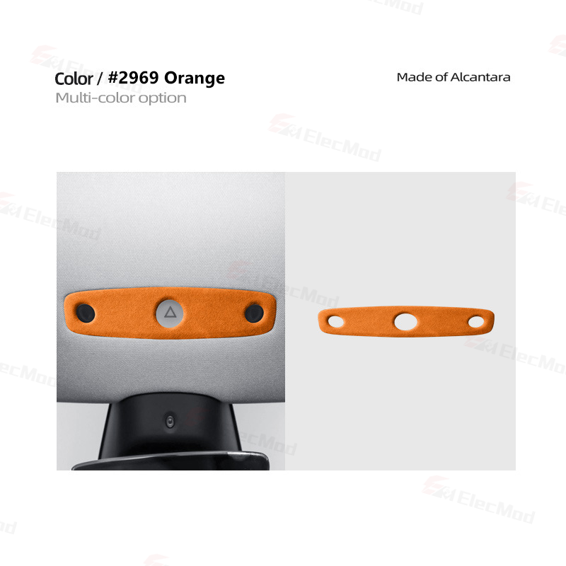 ElecMod Alcantara Reading Light Trim Cover For Tesla Model 3 Highland