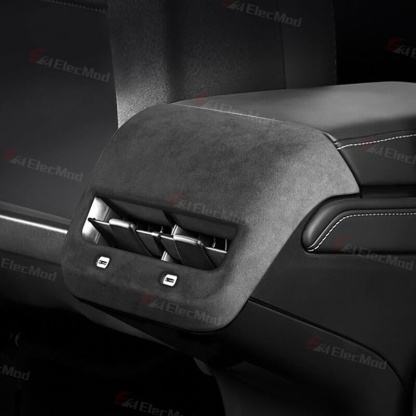 ElecMod Alcantara Rear AC Vents Trim Cover For Tesla Model 3/Y