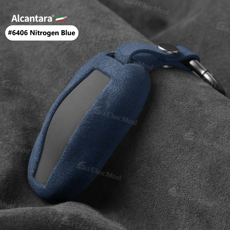 ElecMod Alcantara Tesla Key Fob Cover for Model 3/Y/S/X