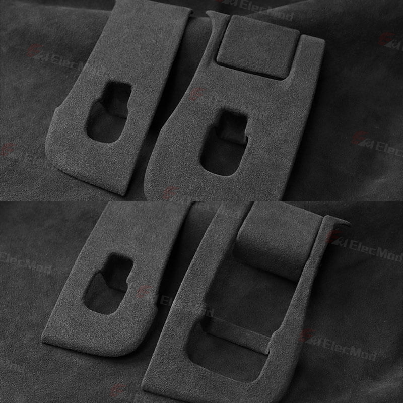 ElecMod Alcantara Window Switch Button Trim Cover For Tesla Model 3/Y