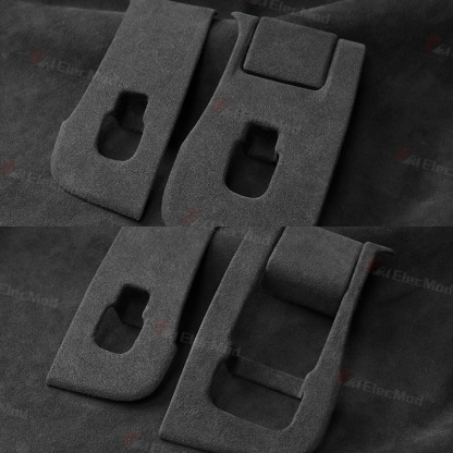 ElecMod Alcantara Window Switch Button Trim Cover For Tesla Model 3/Y
