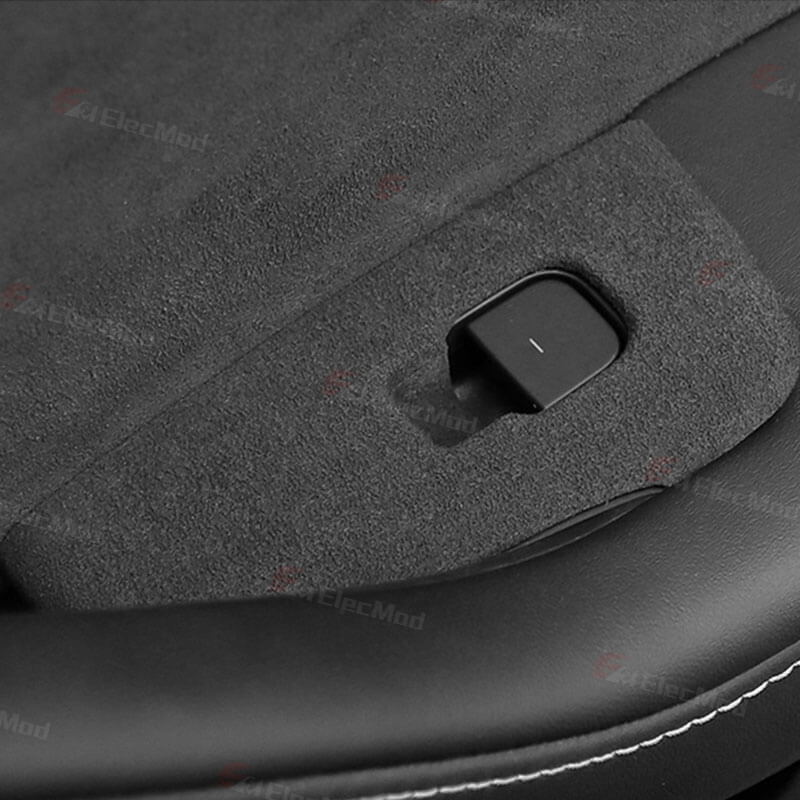 ElecMod Alcantara Window Switch Button Trim Cover For Tesla Model 3/Y