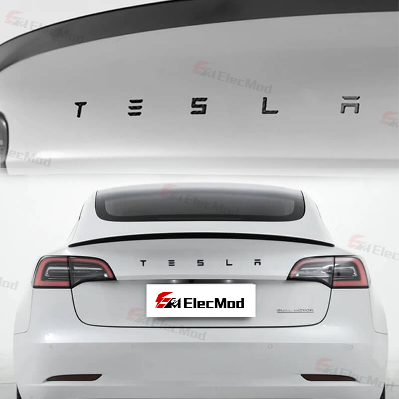 ElecMod Real Carbon Fiber Logo Covers For Model 3/Y Accessories