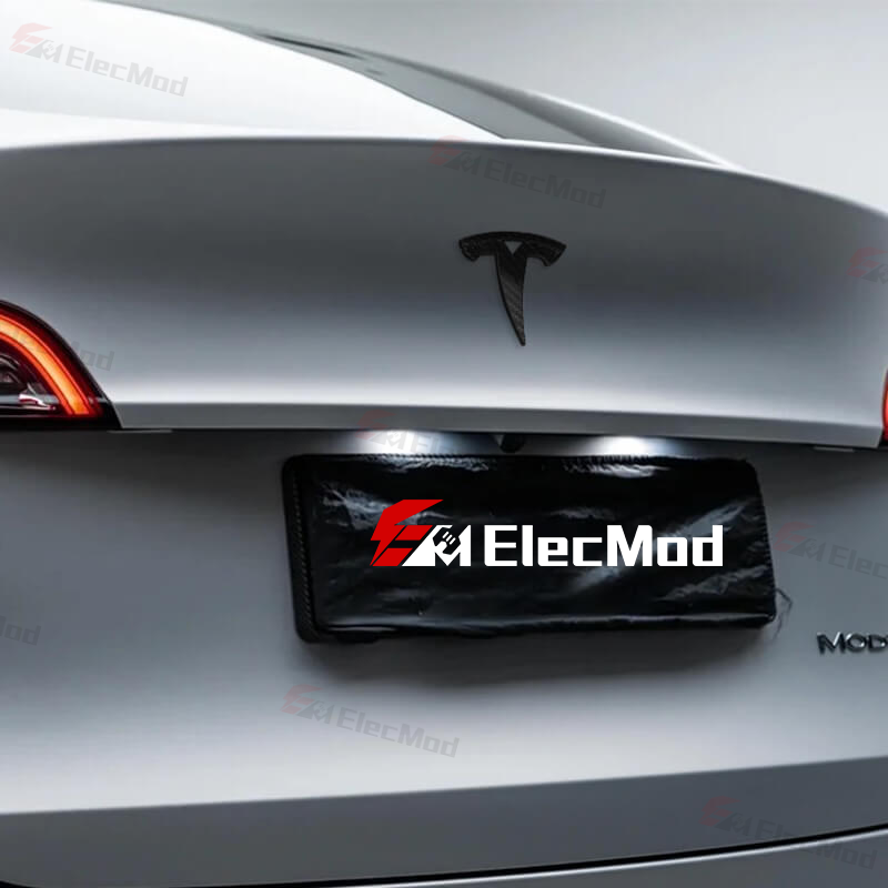 ElecMod Real Carbon Fiber Logo Covers For Model 3/Y Accessories