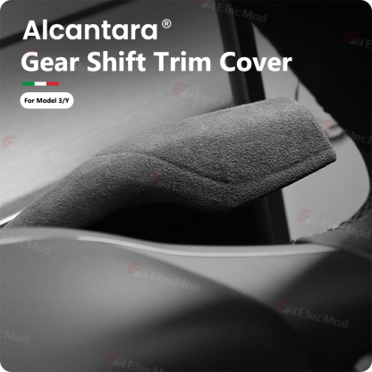 ElecMod Alcantara Gear Shift Trim Cover For Tesla Model 3/Y