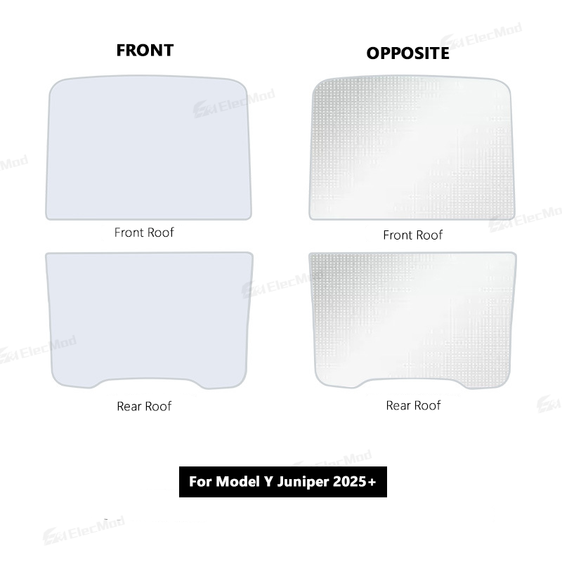 ElecMod Lightweight Simple Installation Roof Sunshade For Model 3/Y/Mo