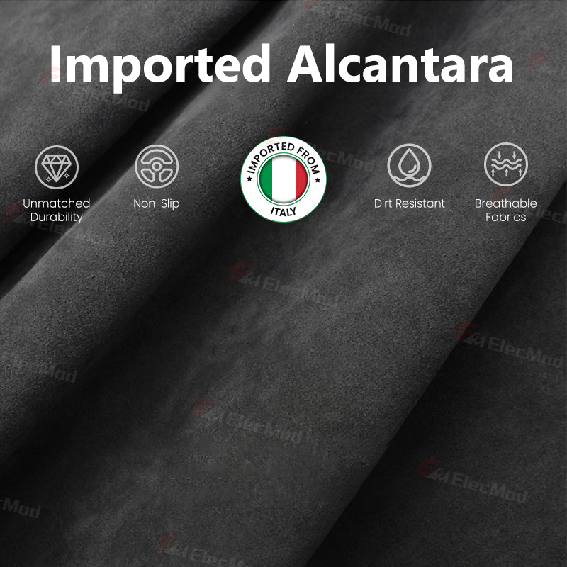 ElecMod Alcantara Rear Anti-kick Trim Cover For Tesla Model 3/Y
