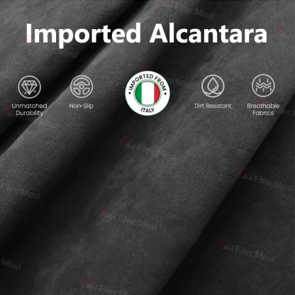 ElecMod Alcantara Rear Anti-kick Trim Cover For Tesla Model 3/Y