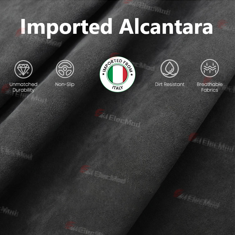 ElecMod Alcantara Gear Shift Trim Cover For Tesla Model 3/Y