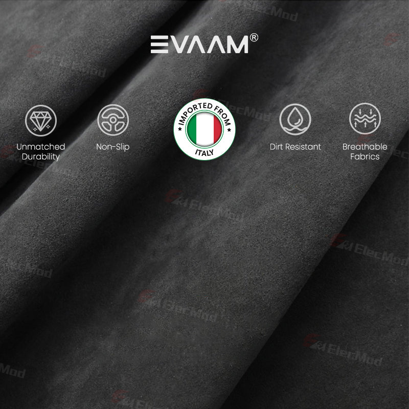 ElecMod Alcantara Window Switch Button Trim Cover For Tesla Model 3/Y