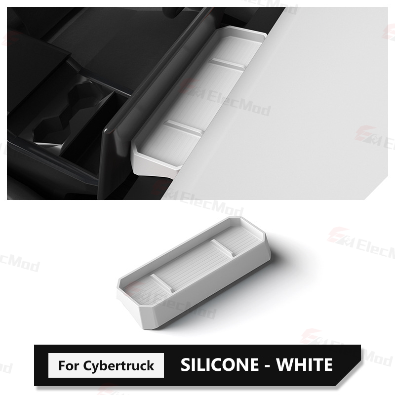 ElecMod Silicone Dashboard Storage Box For Tesla Cybertruck Accessories 