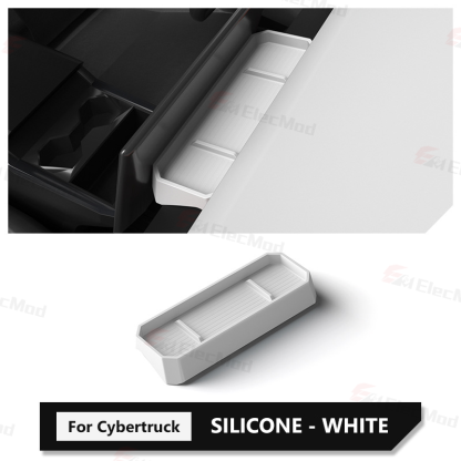 ElecMod Silicone Dashboard Storage Box For Tesla Cybertruck Accessories 