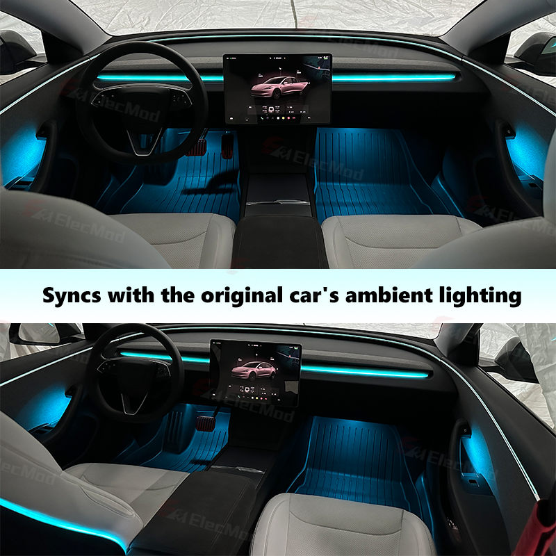 Dynamic Active RGB Ambient Lighting Upgrade Kit For Model 3 Highland