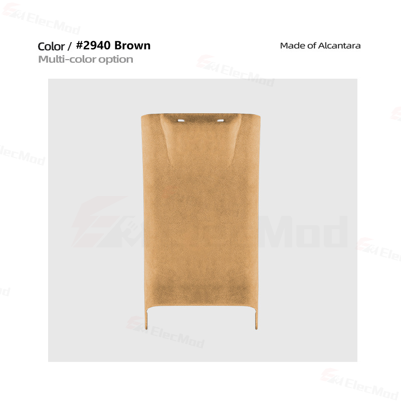 ElecMod Alcantara Rear Anti-kick Trim Cover For Tesla Model 3 Highland