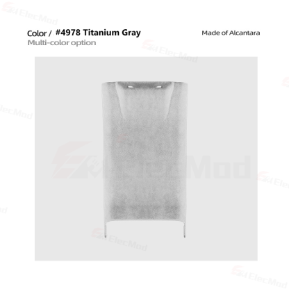 ElecMod Alcantara Rear Anti-kick Trim Cover For Tesla Model 3 Highland