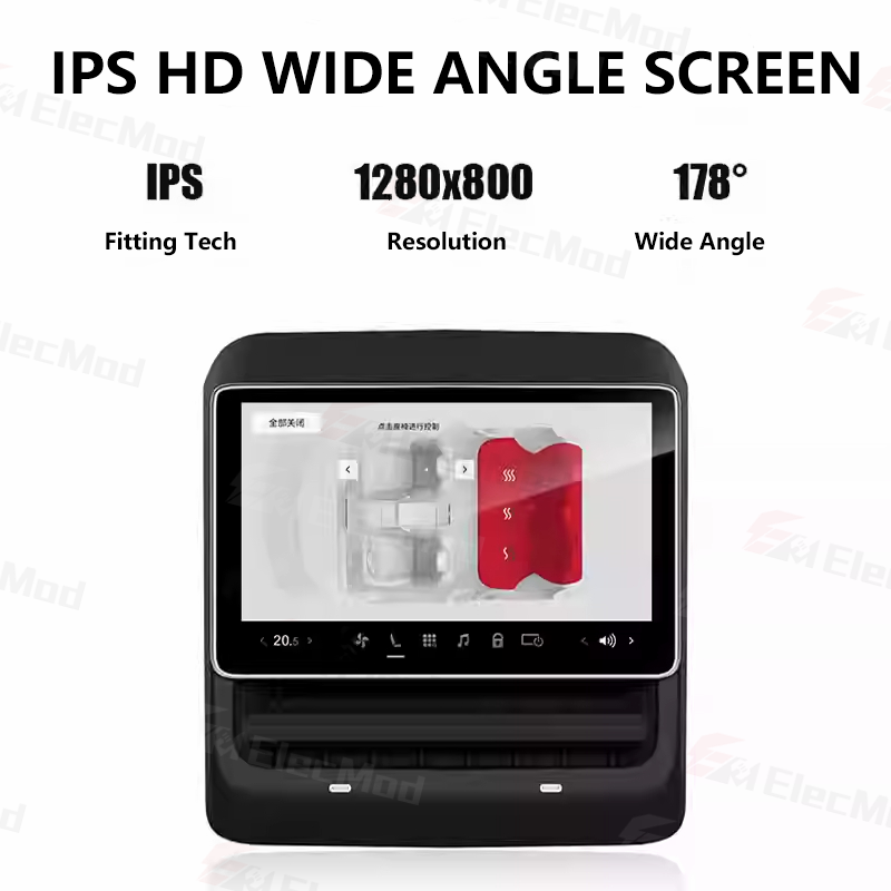 ElecMod 8-Inch 4G Android Rear Screen For Model Y/3