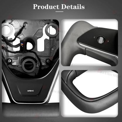 ElecMod Yoke Steering Wheel For Tesla Model 3/Y - Inspired By Tesla Model S/X