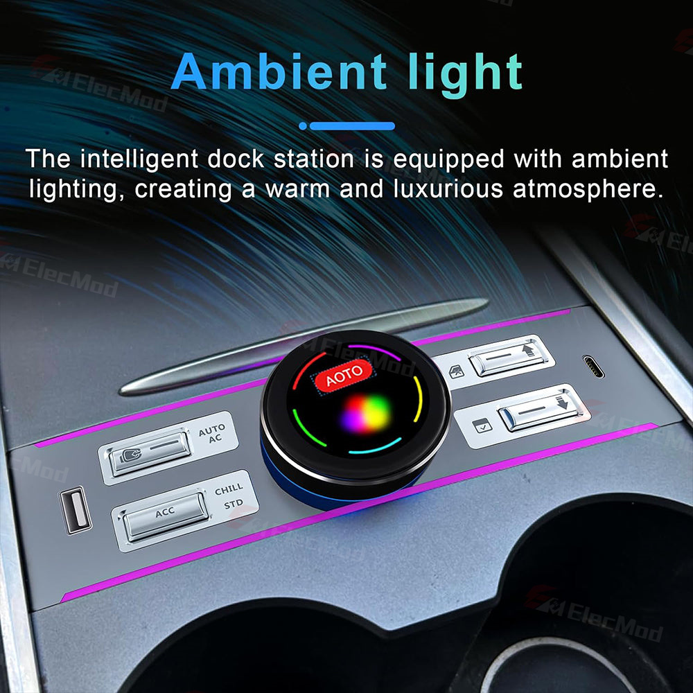 ElecMod Intelligent  Button & Knob Control Docking Station For Model 3/Y 2021+