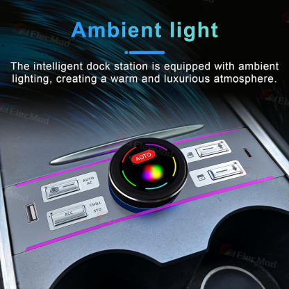 ElecMod Intelligent  Button & Knob Control Docking Station For Model 3/Y 2021+