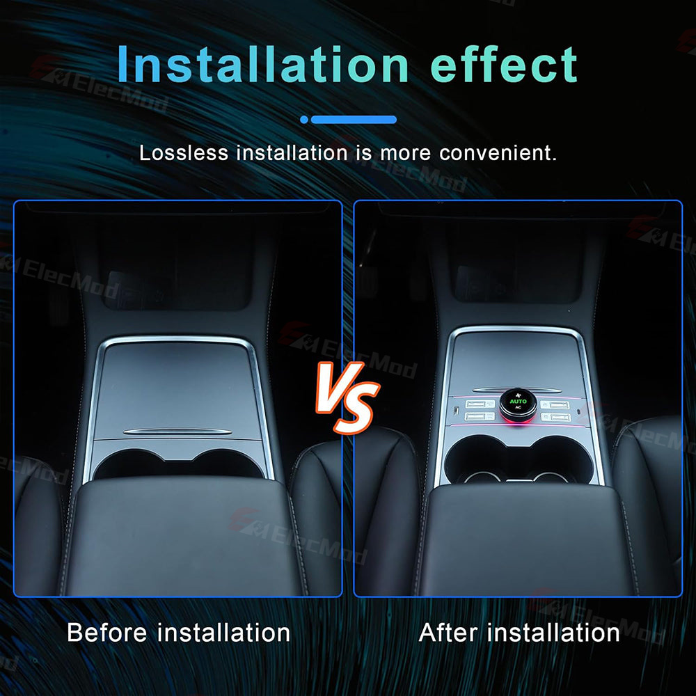 ElecMod Intelligent  Button & Knob Control Docking Station For Model 3/Y 2021+