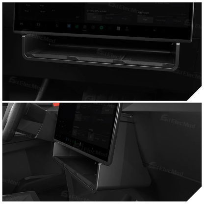ElecMod Tesla Under Central Control Screen Storage Box Organizer For Tesla Cybertruck
