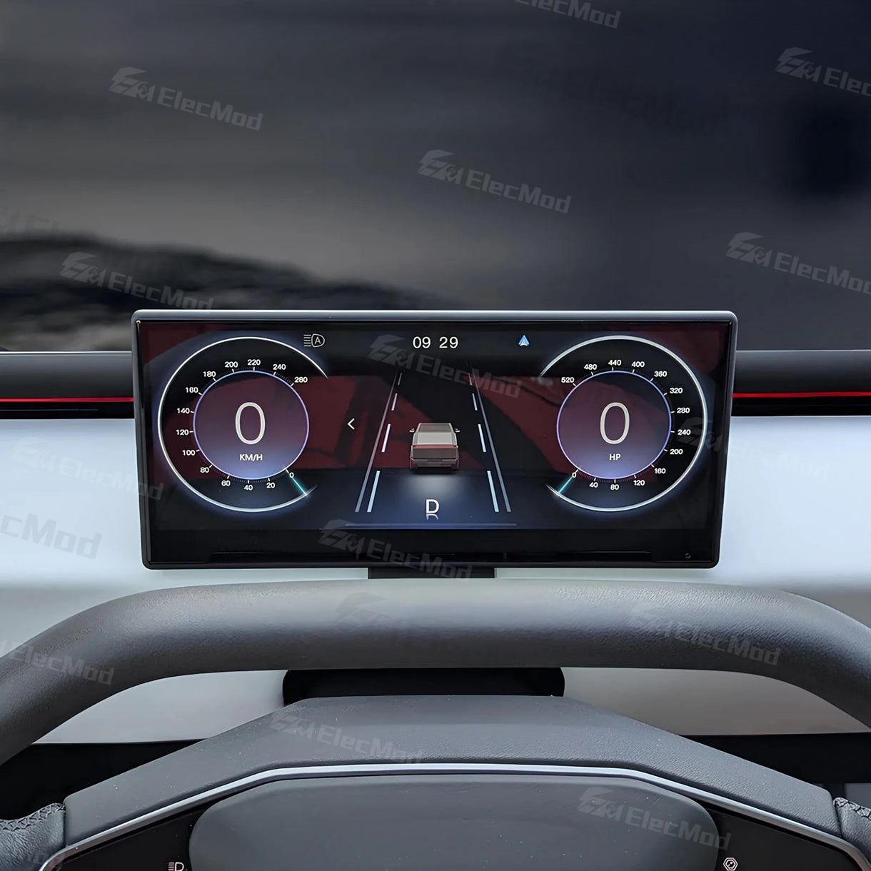 ElecMod Tesla Dashboard Screen FC9 8.9-inch Instrument Cluster Display For Tesla Cybertruck