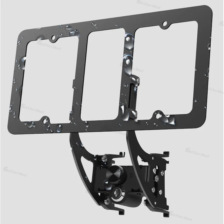 ElecMod Tesla Lockable Front License Holder Plate Frame for Tesla Model 3/Y (US Standard)