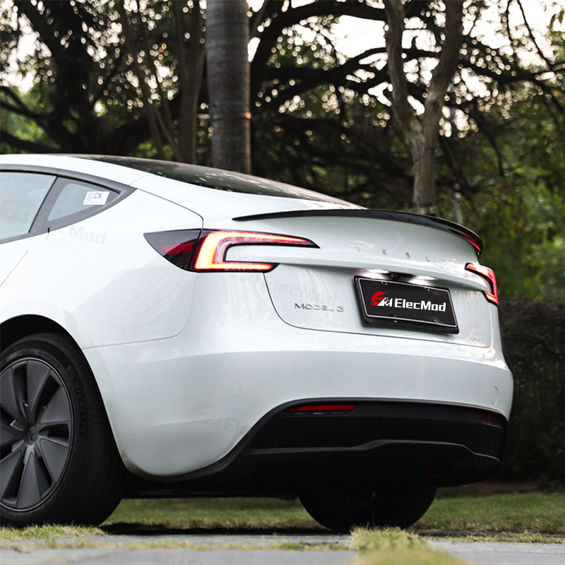 ElecMod Real Carbon Fiber Trunk Spoiler for Model 3 Highland