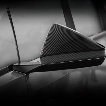ElecMod Real Carbon Fiber Rearview Mirror Cover for Tesla Cybertruck 