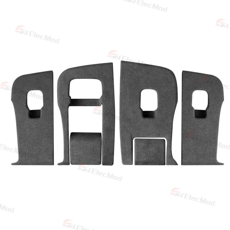 ElecMod Alcantara Window Switch Button Trim Cover For Tesla Model 3/Y