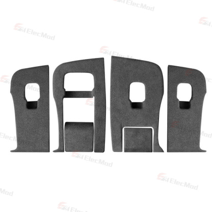 ElecMod Alcantara Window Switch Button Trim Cover For Tesla Model 3/Y