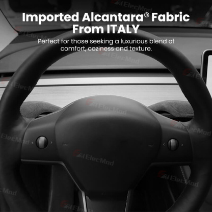 ElecMod Alcantara Gear Shift Trim Cover For Tesla Model 3/Y