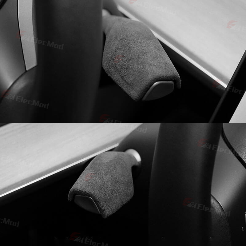 ElecMod Alcantara Gear Shift Trim Cover For Tesla Model 3/Y