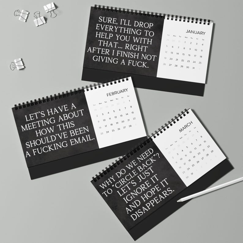 2025 Funny Desk Calendar