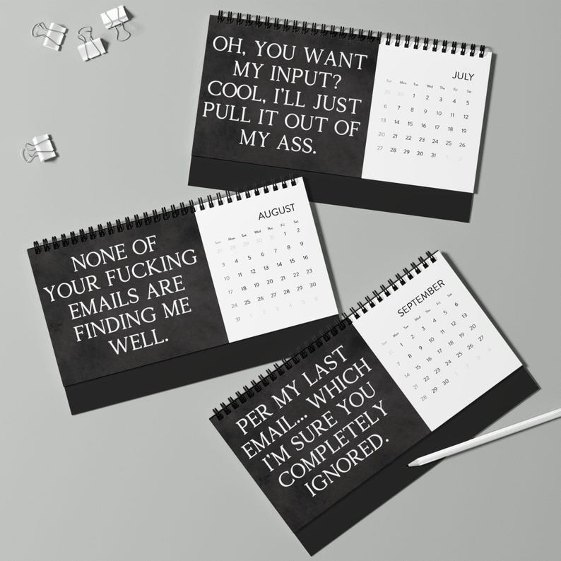 2025 Funny Desk Calendar