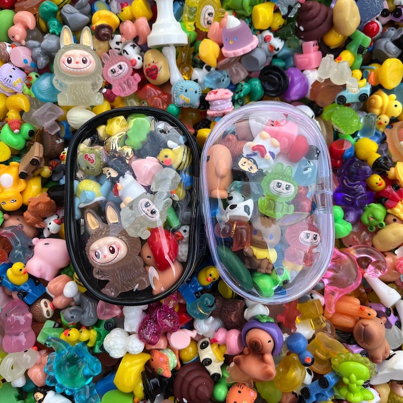 Mini Kawaii Trinkets in a Cute Carry Pouch