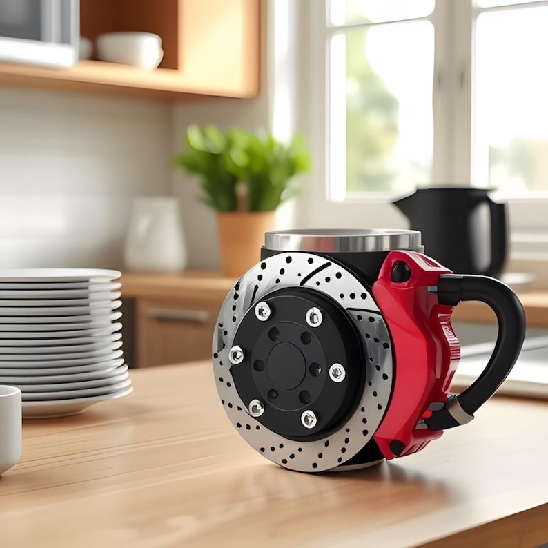 3D Painted Car Caliper Novelty Mug